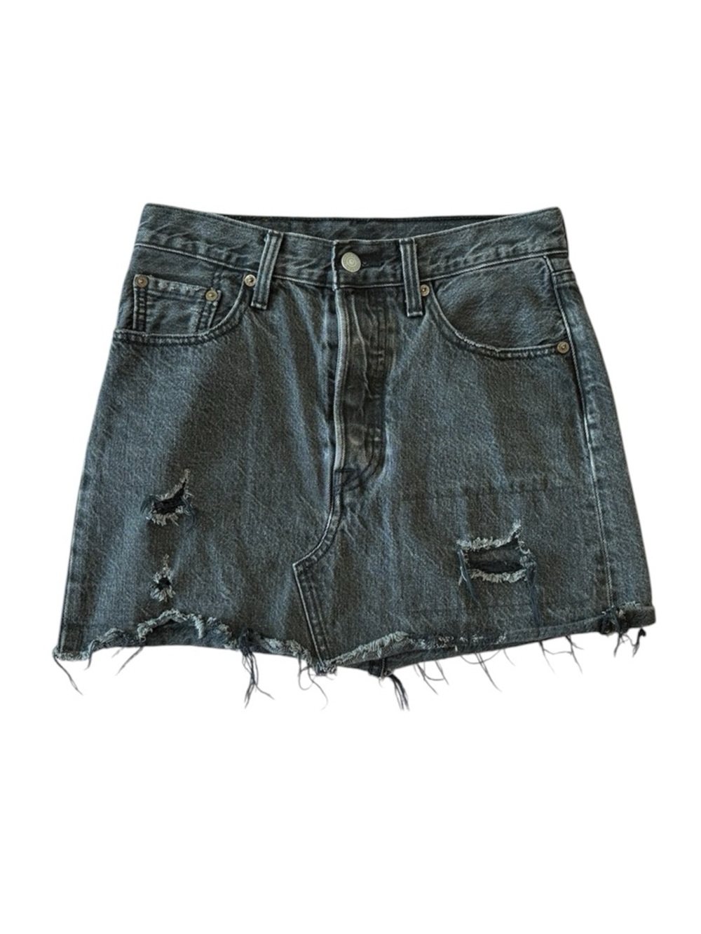 Black Denim Levi’s mini skirt #65